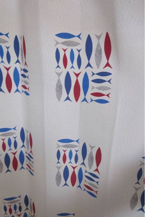 カーテン　遮光　魚　匿名配送