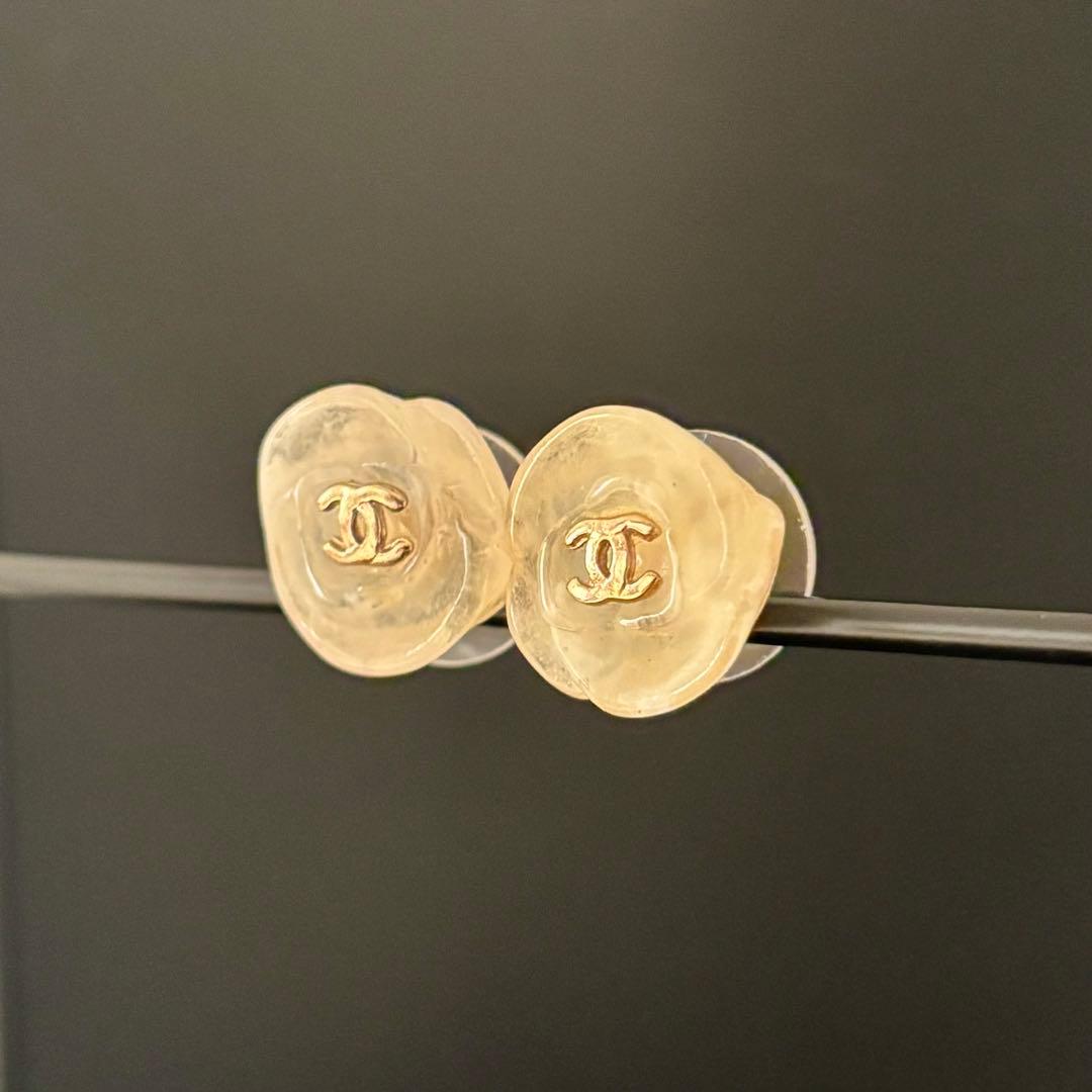 【シャネル】CHANEL ピアス ココマーク カメリア フラワー