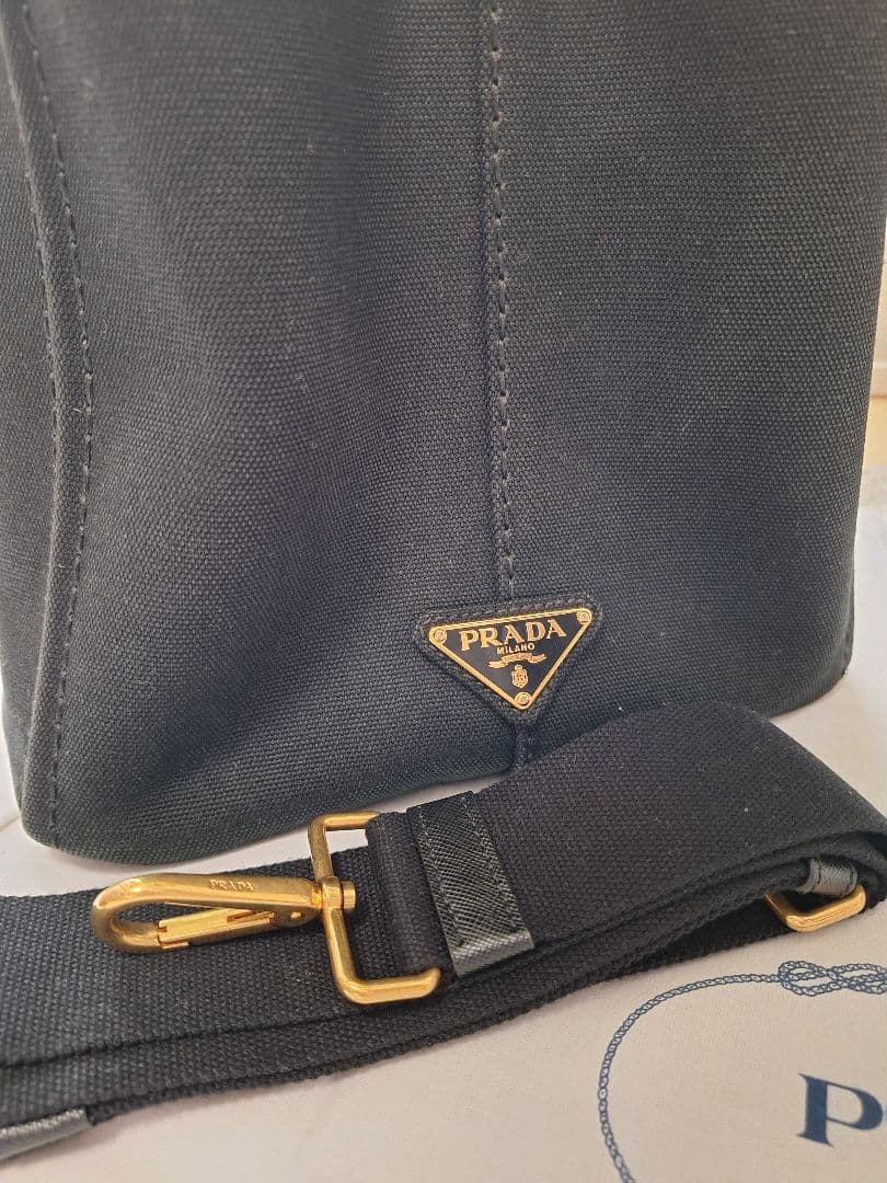 PRADA カナパMサイズ キャンバストートバッグ