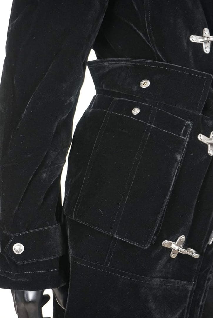 お兄系 y2kファイヤーマン コート ジャケット ベルベット