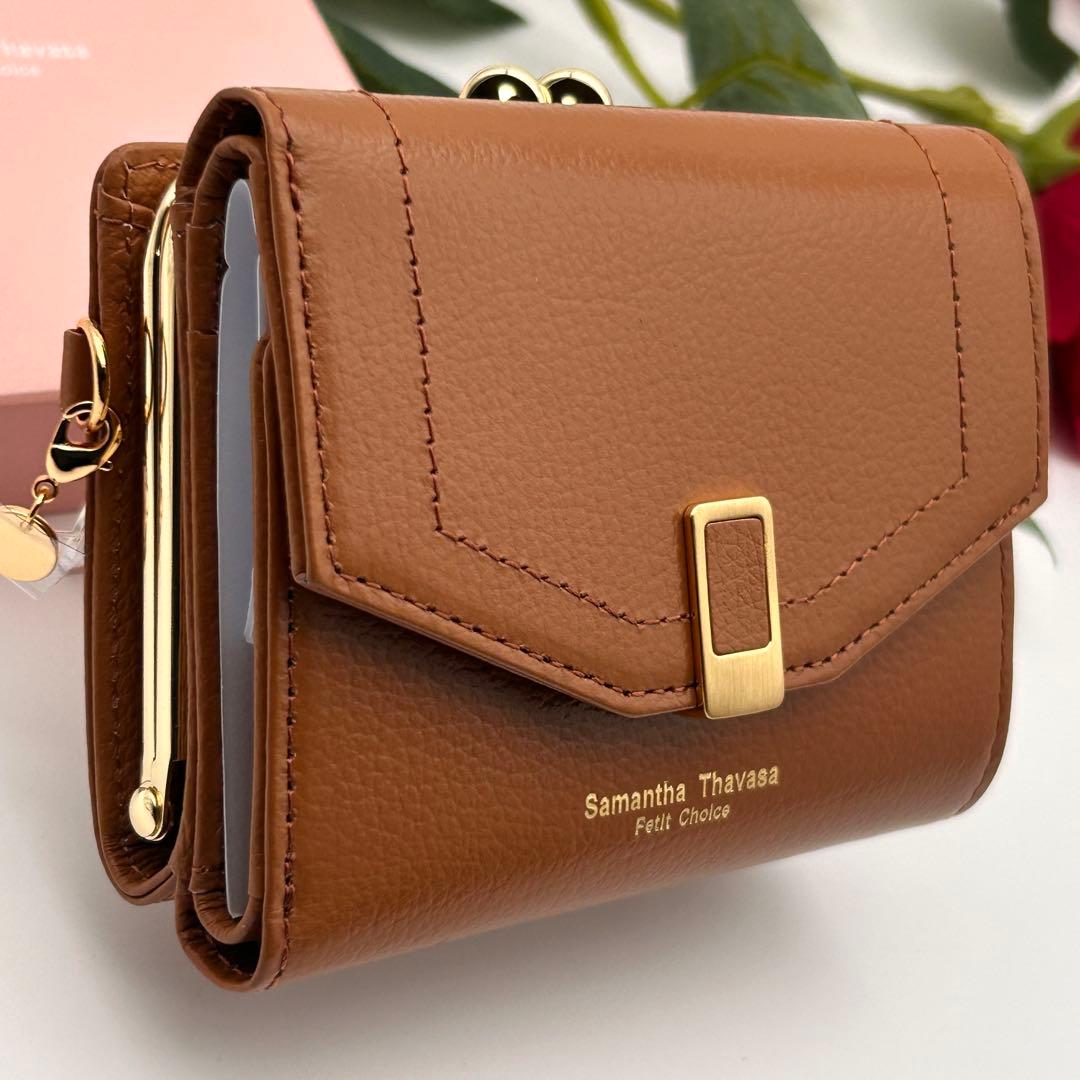 ✨極美品✨ サマンサタバサ 三つ折り財布 センターバックル 折り財布 未使用級