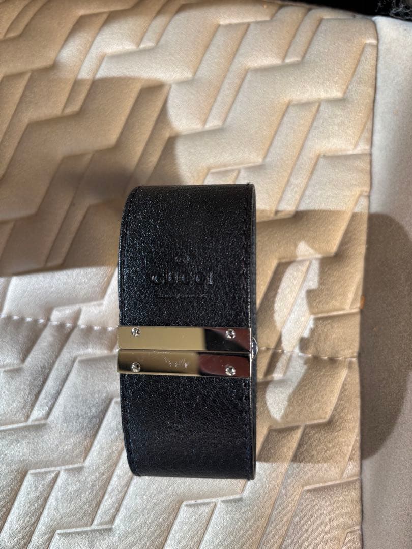 GUCCI グッチ レディース　腕時計 7800L ブラックレザー