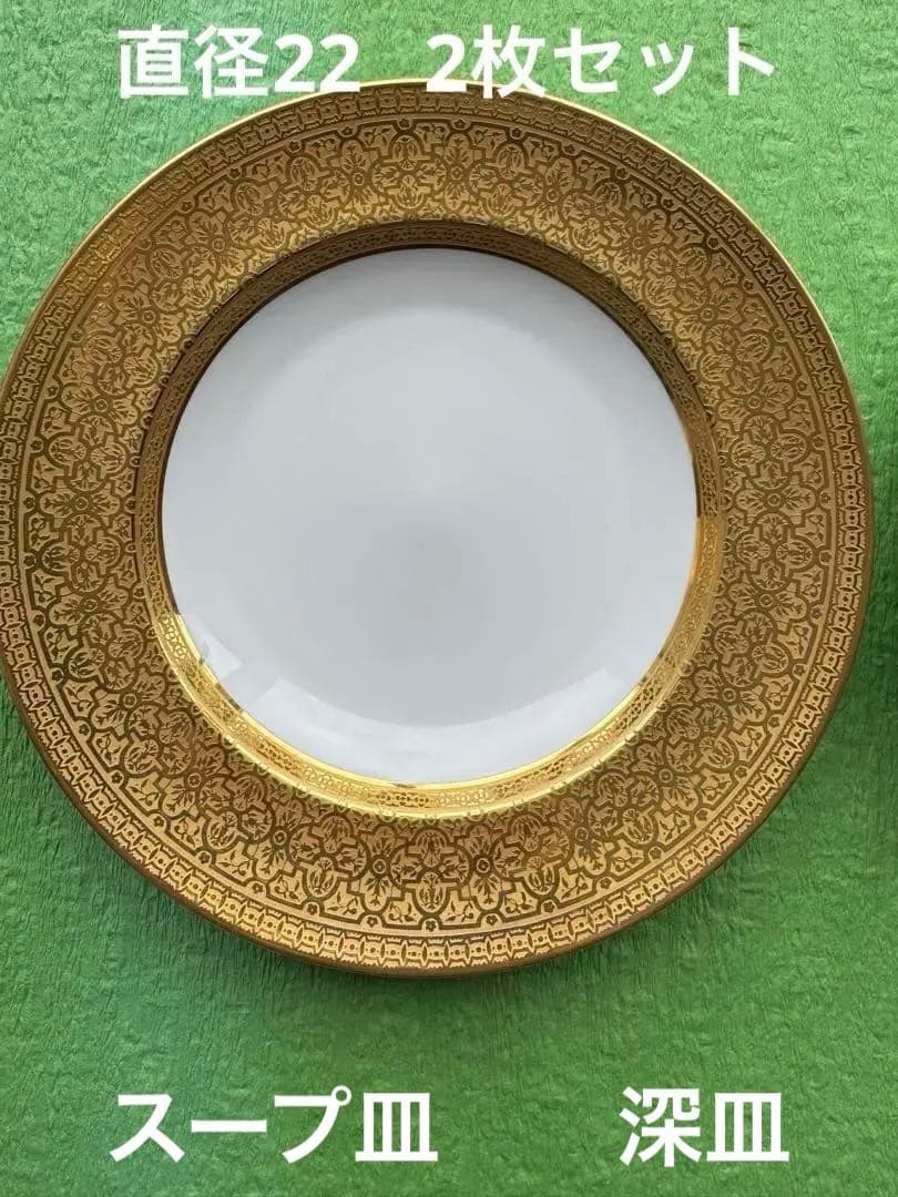 ベルナルド　ヴォルビリス　スープ皿　２枚セット　22cm