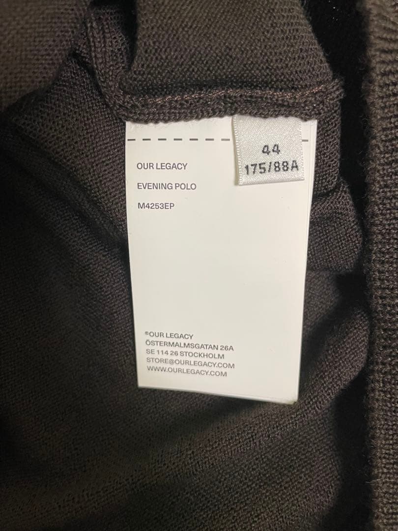 トップス OUR LEGACY EVENING POLO PUB ARGYLE 44