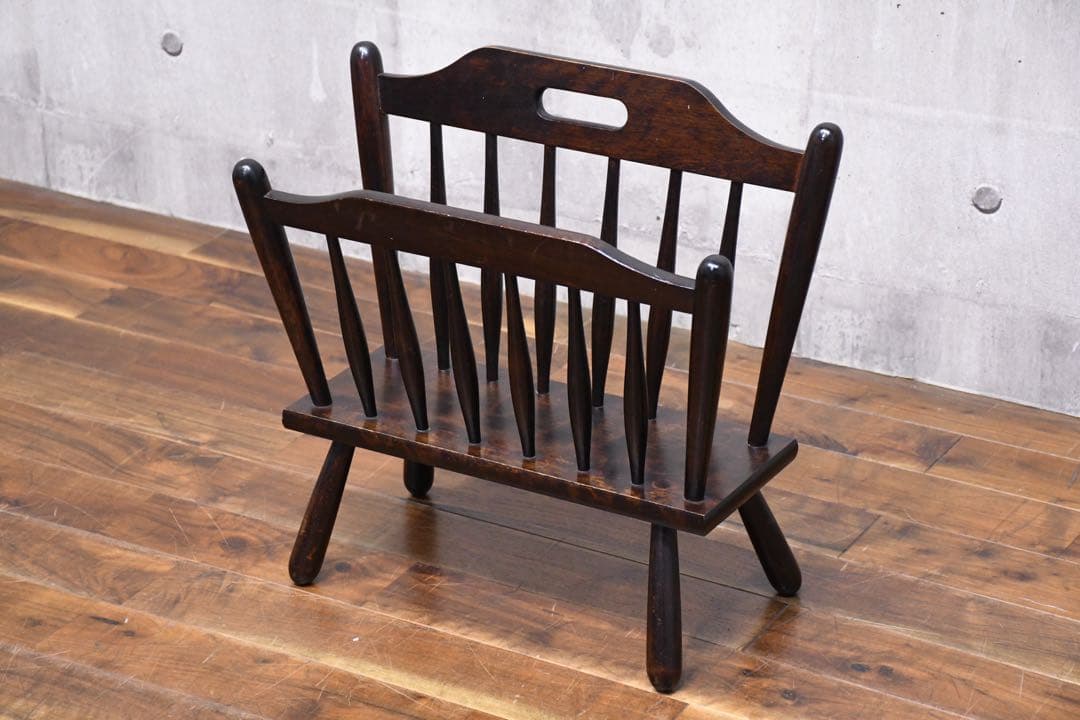 EAK25 松本民芸家具 A型 マガジンラック 水目桜/ミズメザクラ無垢材