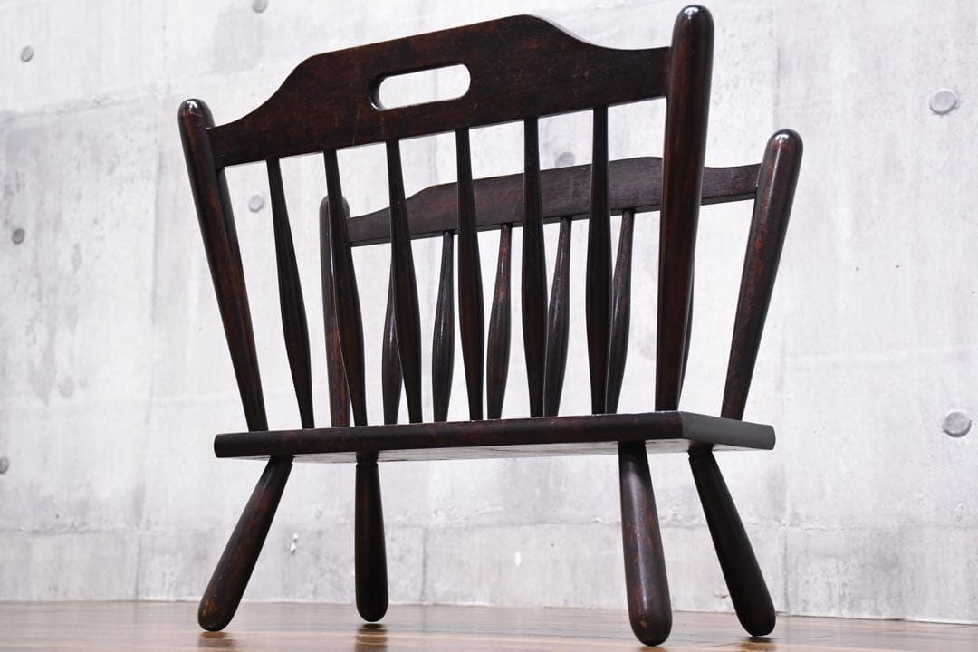 EAK25 松本民芸家具 A型 マガジンラック 水目桜/ミズメザクラ無垢材