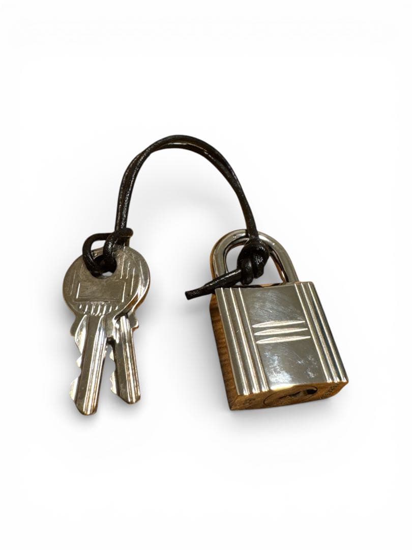 HERMES エルメス カデナ パドロック 南京錠 シルバー 59 鍵2本付き