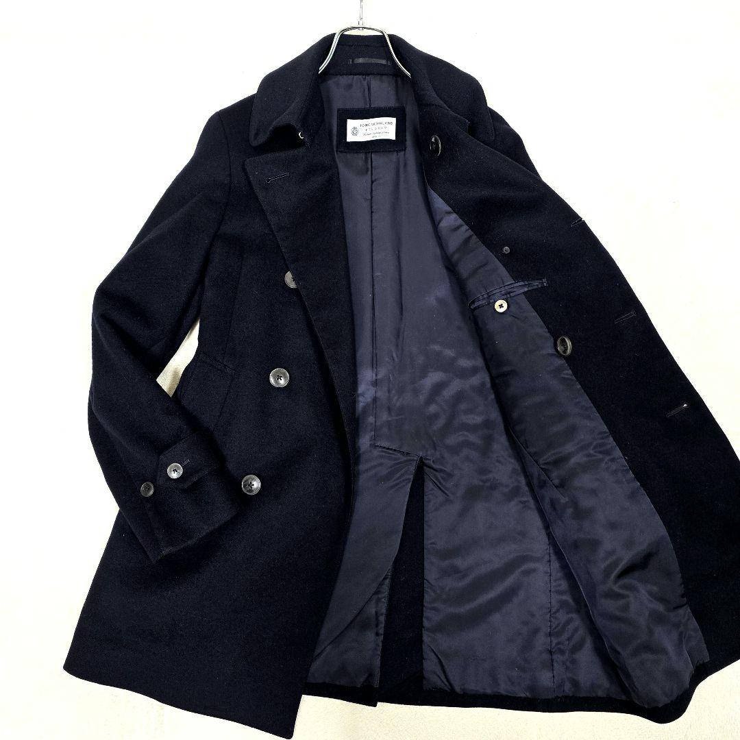 トゥモローランド ピルグリム カシミヤ チェスターコート ピーコート 濃紺 44