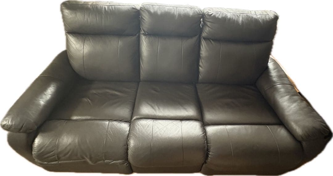 ダークブラウン リクライニングソファ 3人掛け ニトリ　2020年製