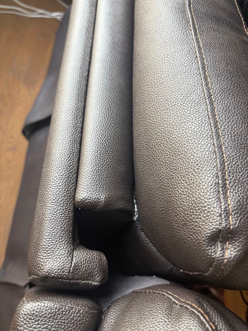 ダークブラウン リクライニングソファ 3人掛け ニトリ　2020年製