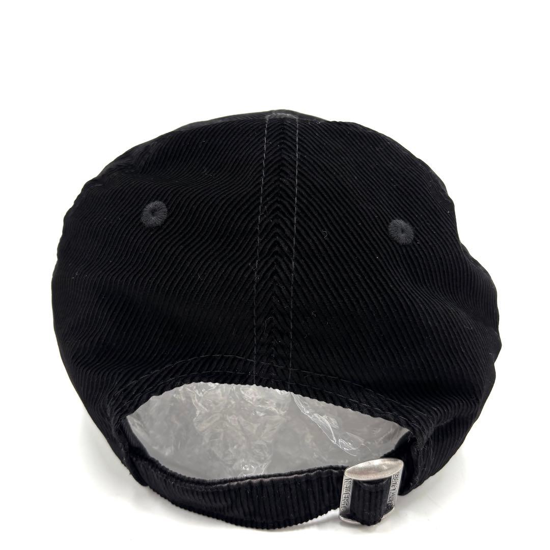極美品 イヴサンローラン コーデュロイ キャップ ニューエラ ロゴ ユニセックス
