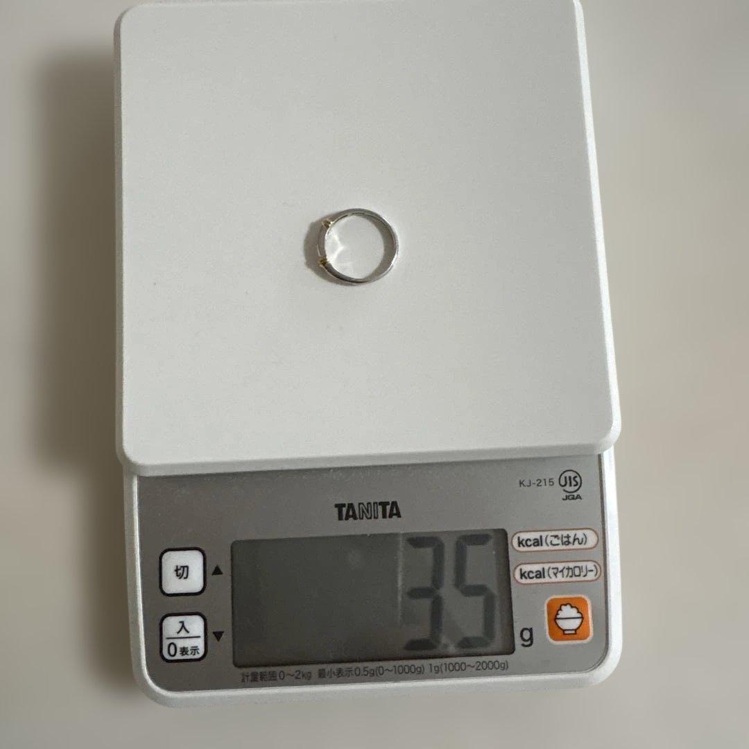 プラチナ×ゴールド×ダイヤ リング 13号