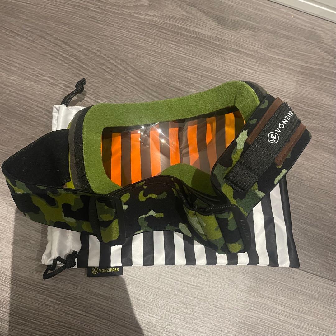 VONZIPPER ゴーグル　カモフラージュ　グリーン　スノーボード