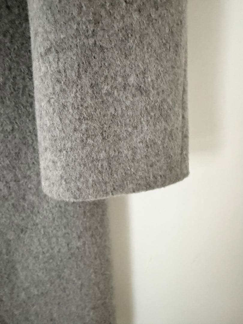 超美品theory luxe グレー チェスターコート 036 定価79000円