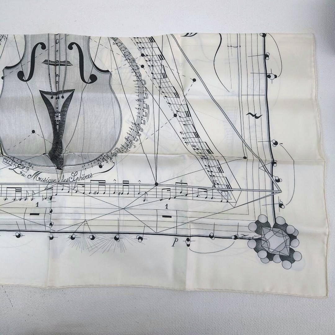 M1216H1 エルメス カレ90 球体が奏でる音楽 スカーフ