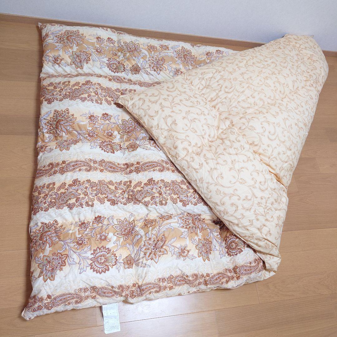 日本製　高級羽毛掛布団　ダウン90%