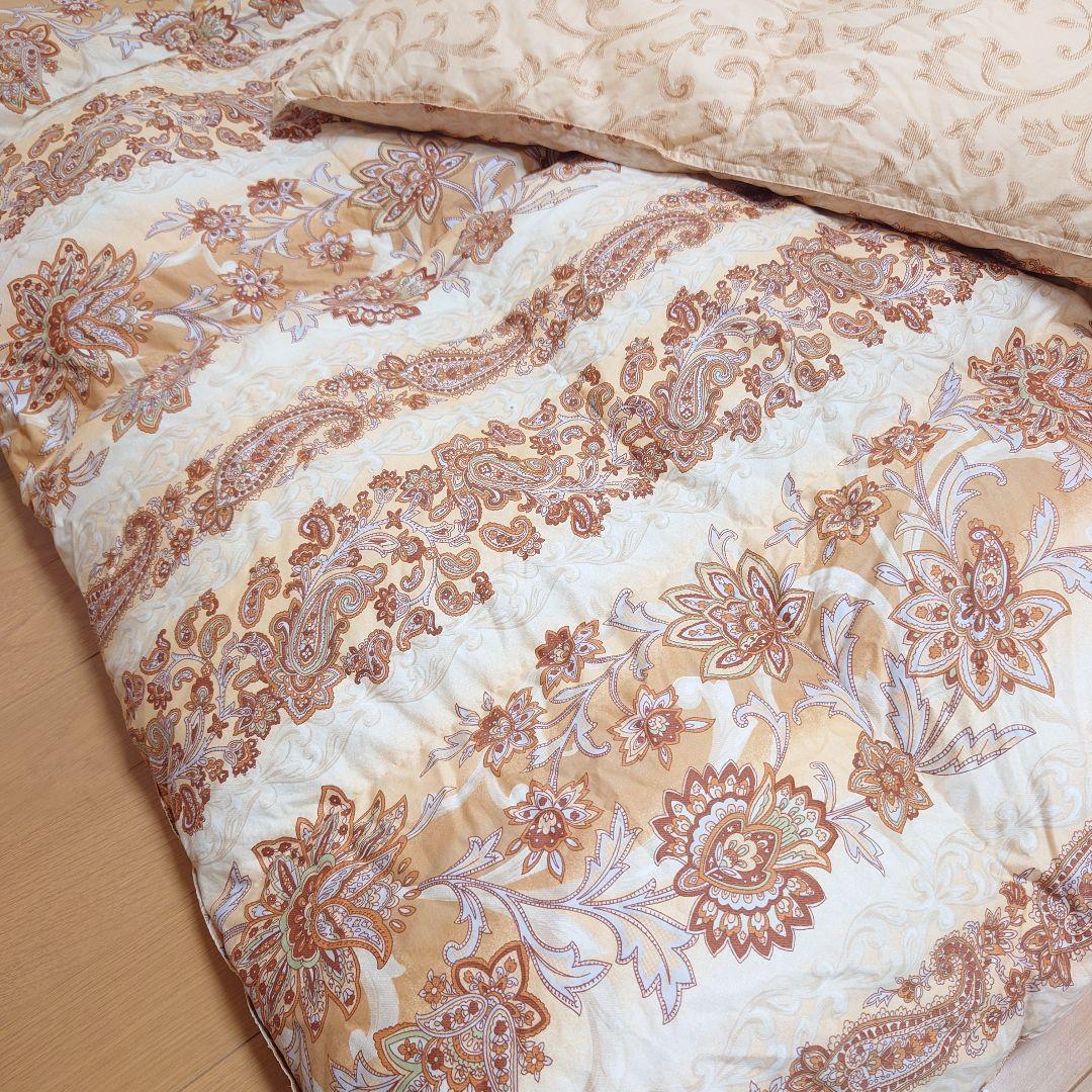 日本製　高級羽毛掛布団　ダウン90%