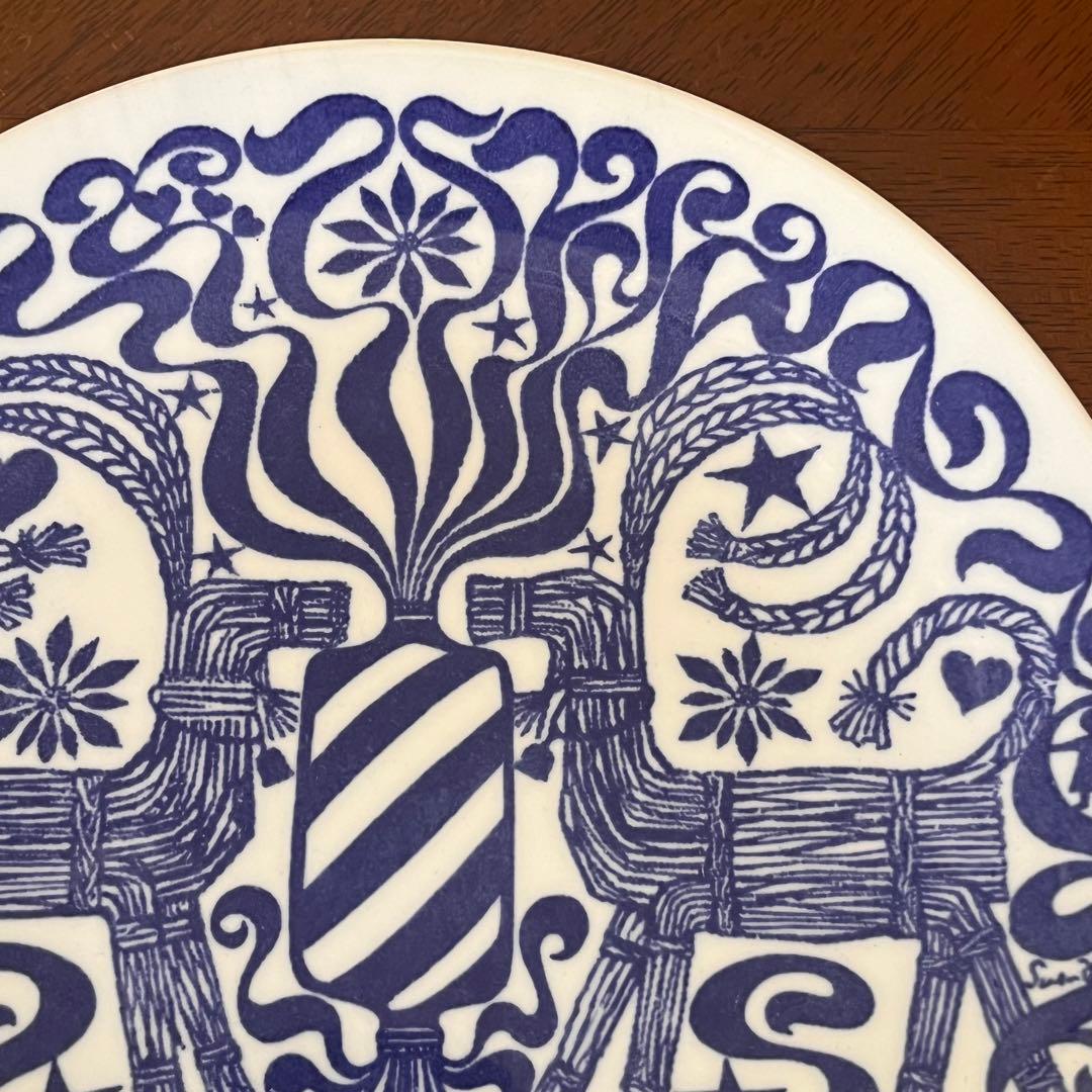 【レア美品】スウェーデン・グスタフスベリ★クリスマスプレート　1975年★1枚