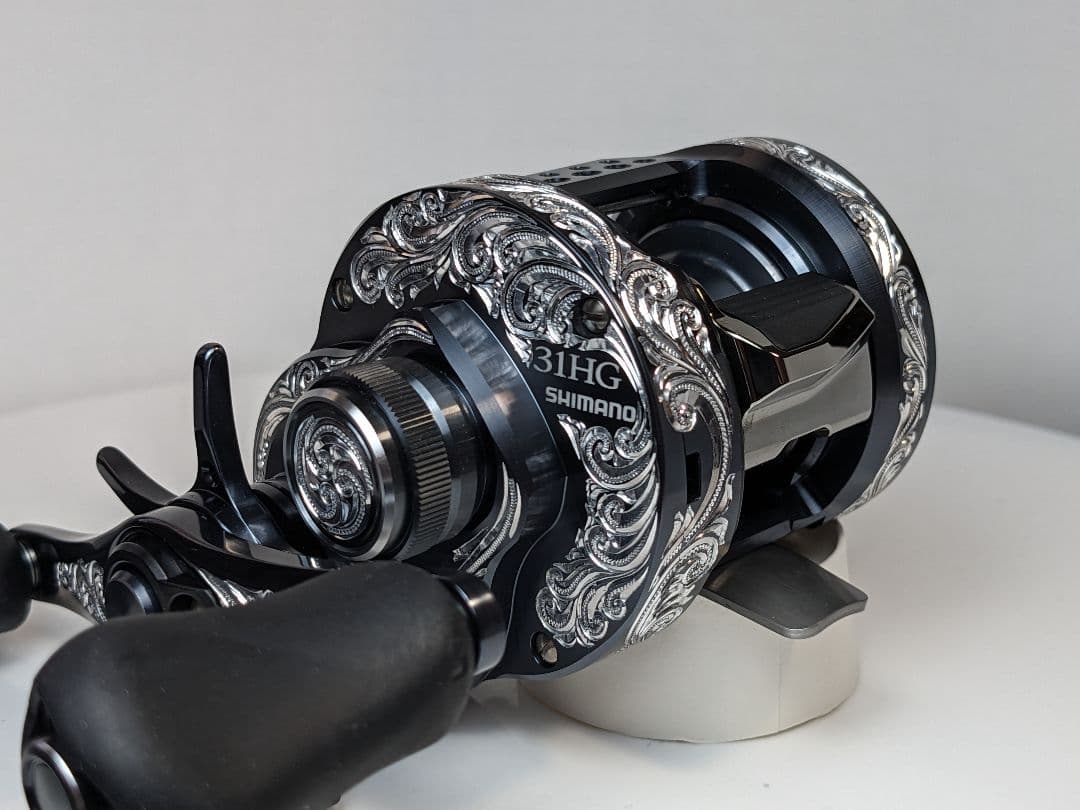シマノ カルカッタコンクエスト31HG 彫金 エングレービング カスタム