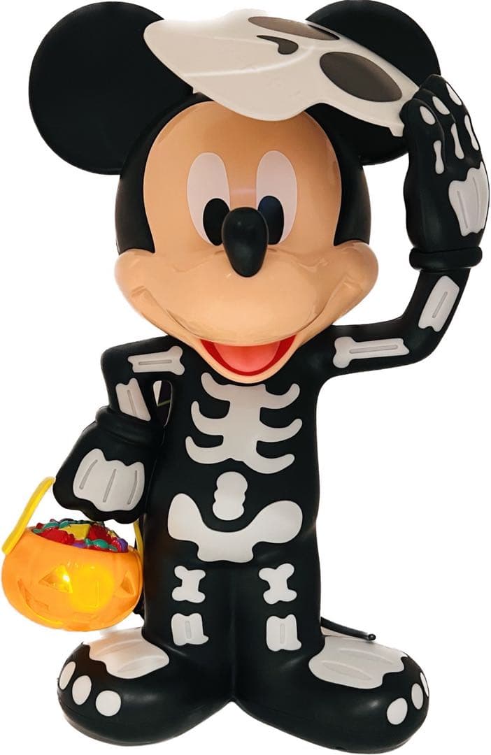 ディズニーランド　ポップコーンバケット　ミッキーマウス　スケルトン