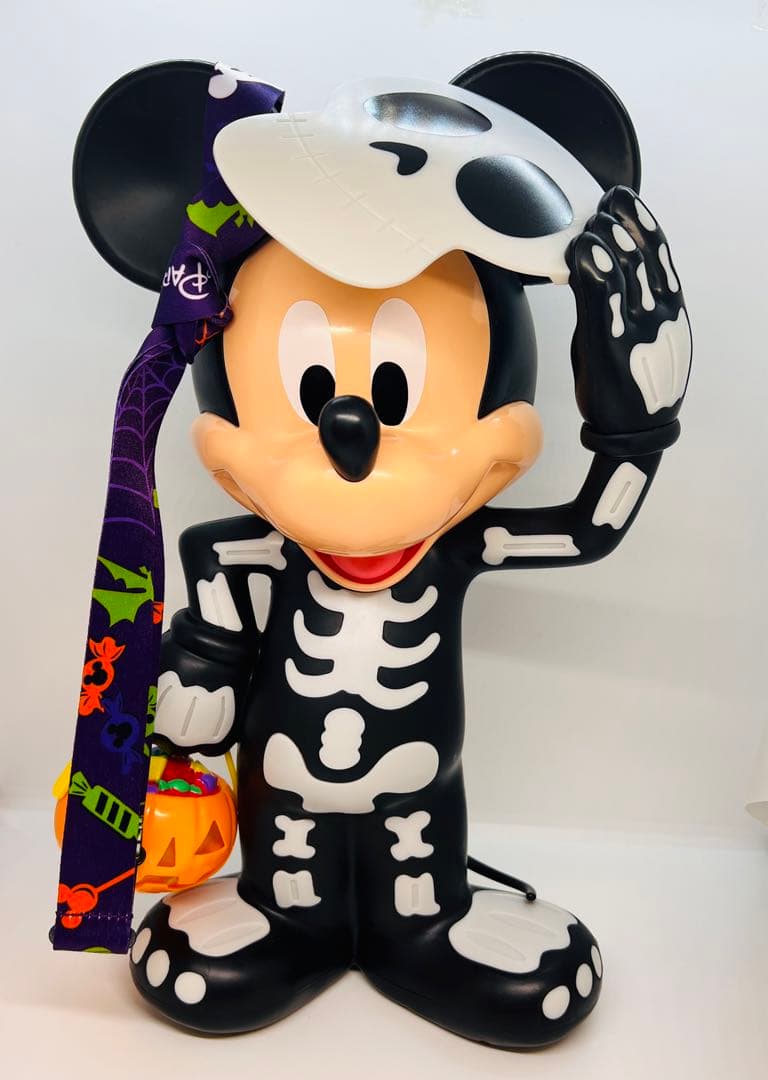 ディズニーランド　ポップコーンバケット　ミッキーマウス　スケルトン