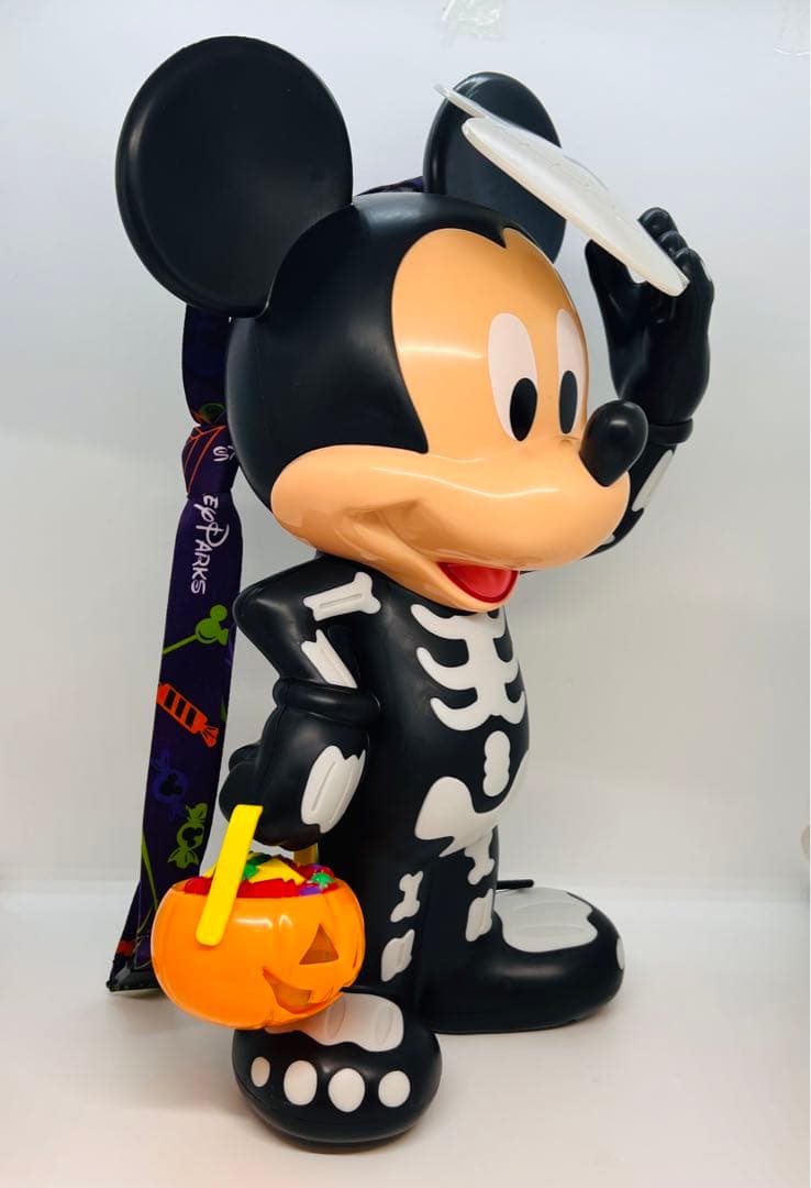 ディズニーランド　ポップコーンバケット　ミッキーマウス　スケルトン