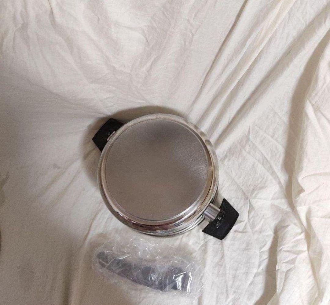 美品 ガス仕様 ロイヤルクイーン 3QT 3コート 蓋付き　おまけ付き 管理59