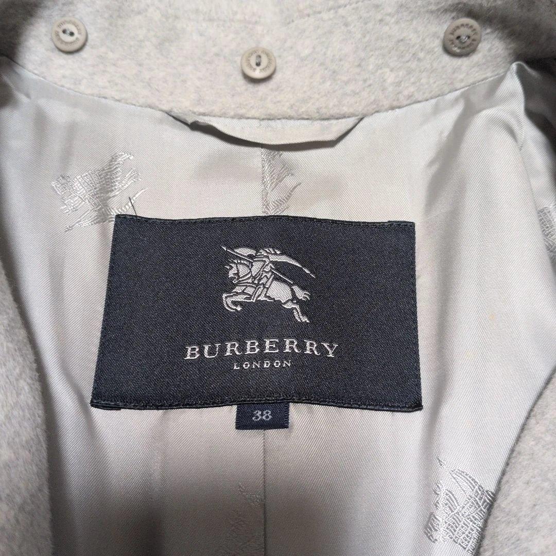 BURBERRY グレー ロングコート 38