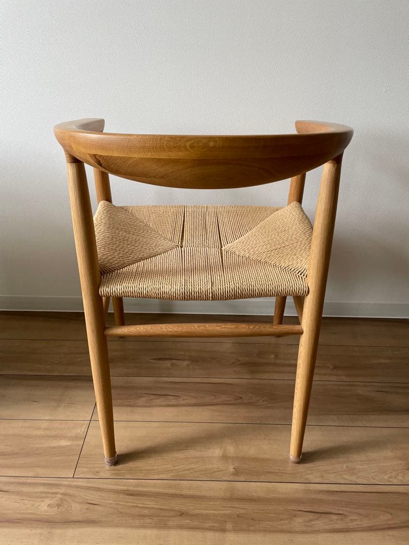オーク材ペーパーコードアームチェア