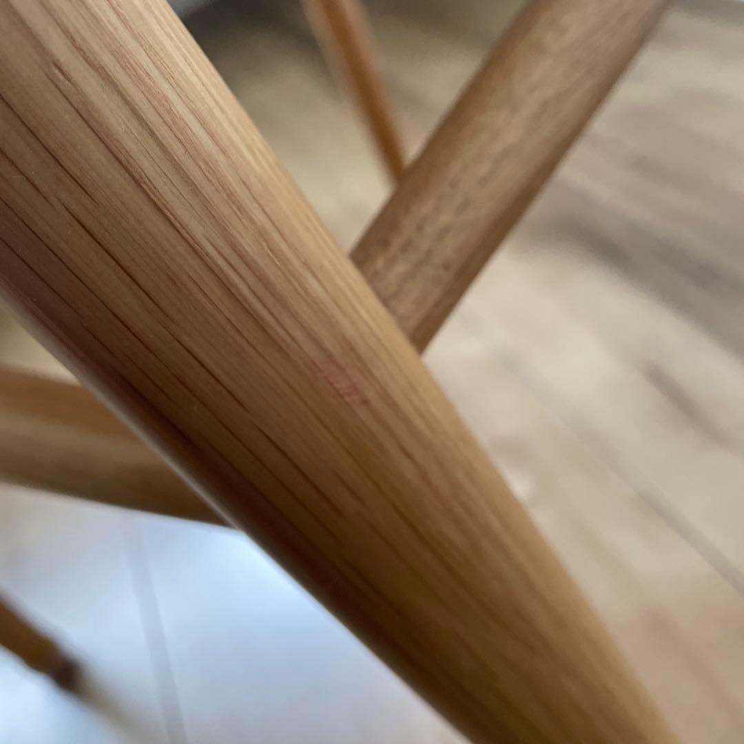 オーク材ペーパーコードアームチェア