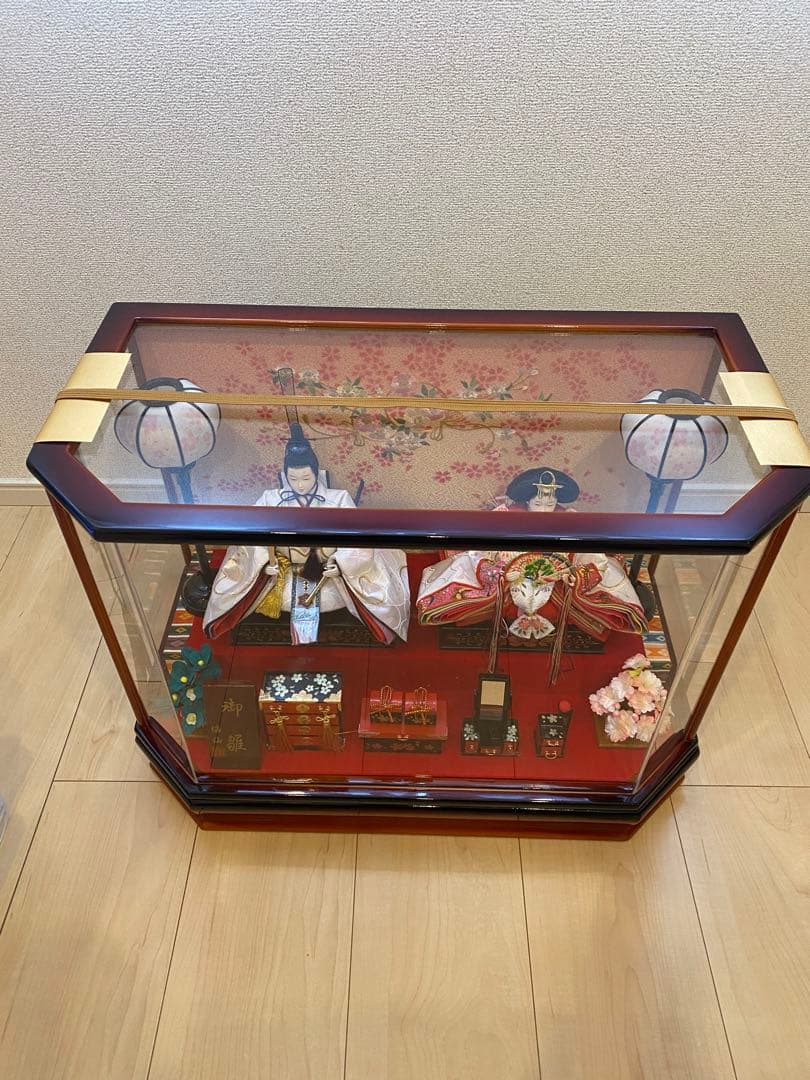 お雛様　親王飾り　ケース入り　福仙　ひな祭り　初節句