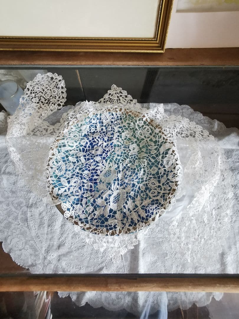 アンティークベルギーフランス ブリュッセル デュシェスレースカラー 繊細な付け襟