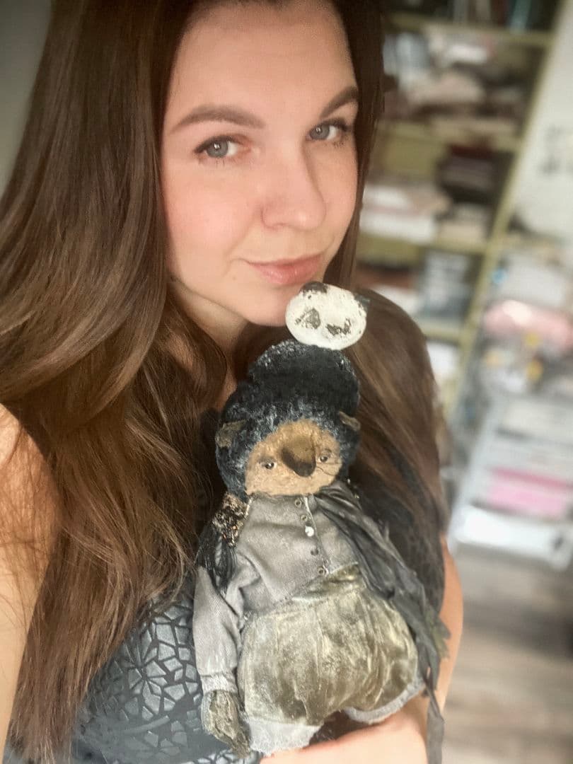 ナタリー　イエサバ製作　　不思議な狐パンダ帽子