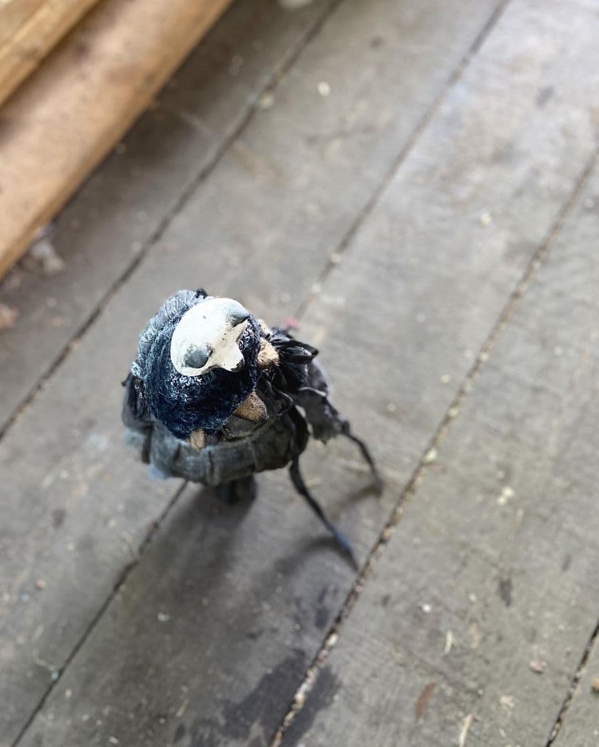 ナタリー　イエサバ製作　　不思議な狐パンダ帽子