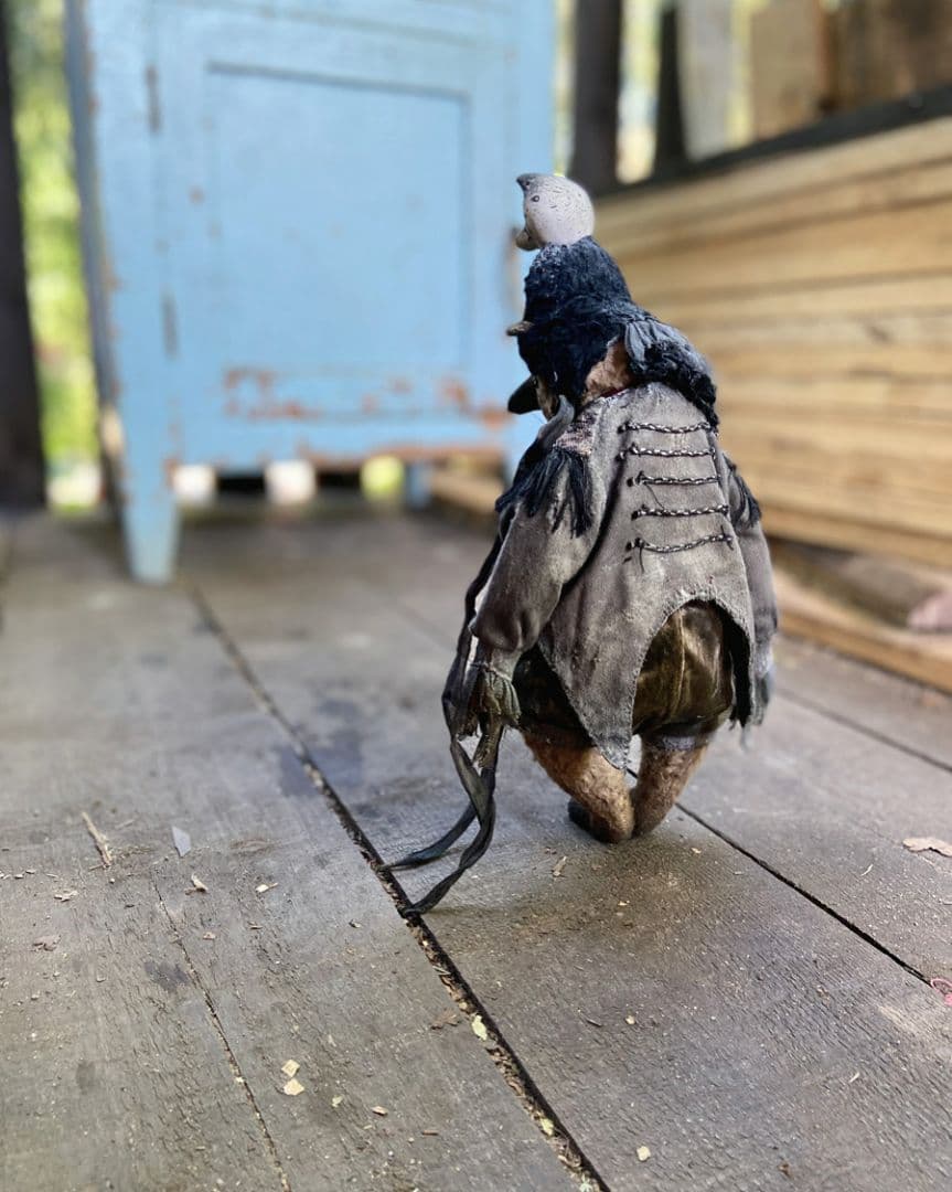 ナタリー　イエサバ製作　　不思議な狐パンダ帽子