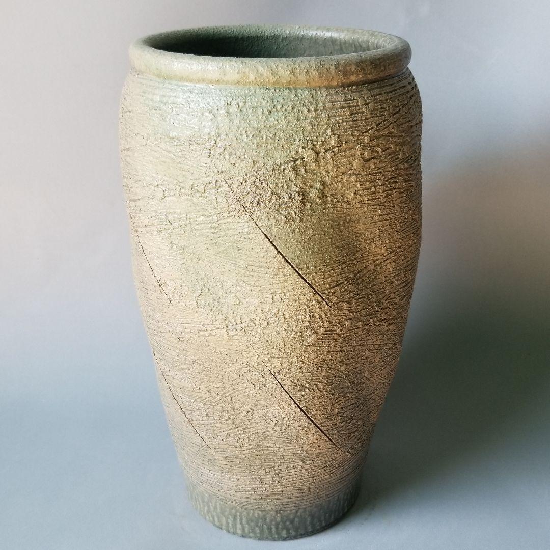 信楽焼傘立て  松皮 高さ４７cm