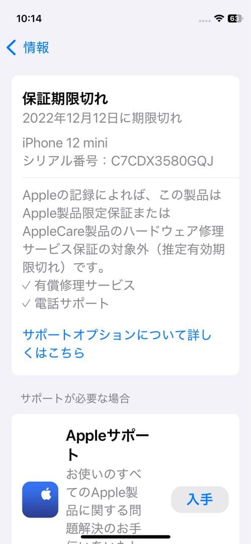Apple iPhone 12 mini 128G SIMフリー　ブルー 美品