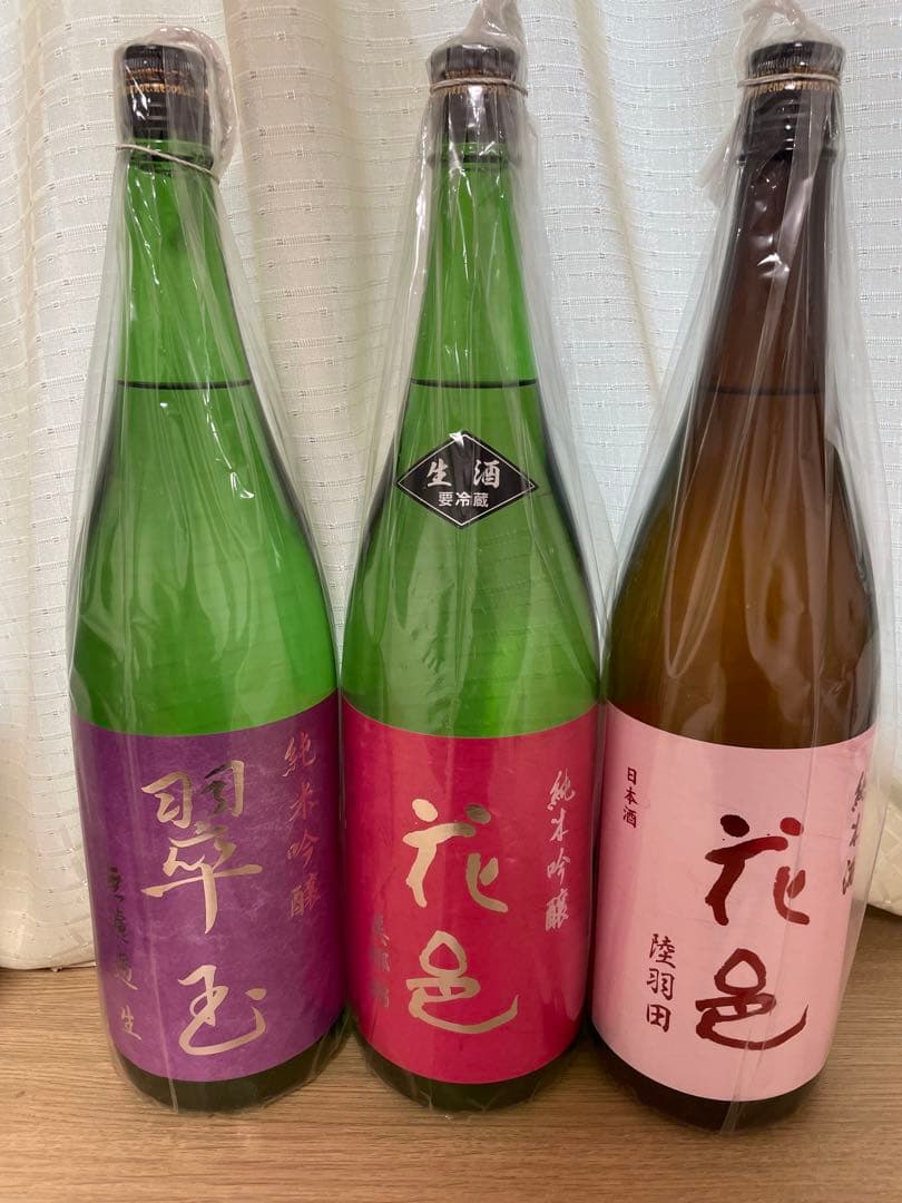 両関酒造　花邑 純米吟醸 美郷錦、純米酒 陸羽田 、翠玉 純米吟醸 無濾過生
