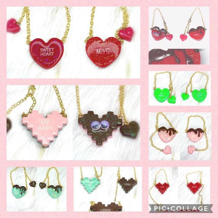 ハートのドール用ショルダー　メルカリショップス