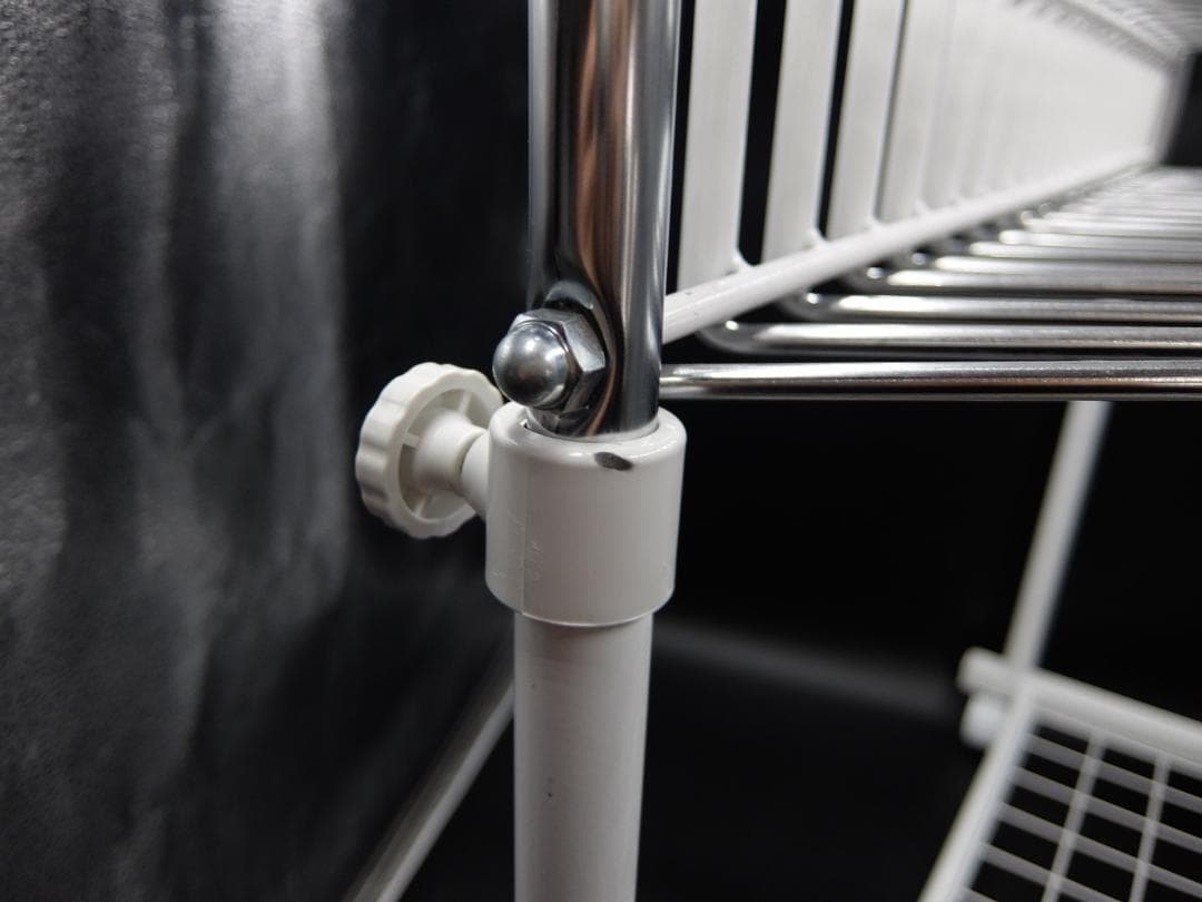 川口工器　スラックスハンガー 20本掛け 棚付き 高さ伸縮