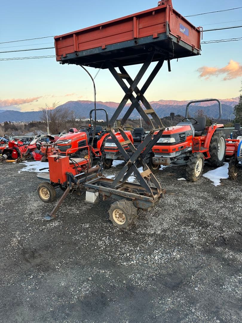実動 筑水キャニコム　運搬車 油圧ダンプ 油圧リフト　セル付き
