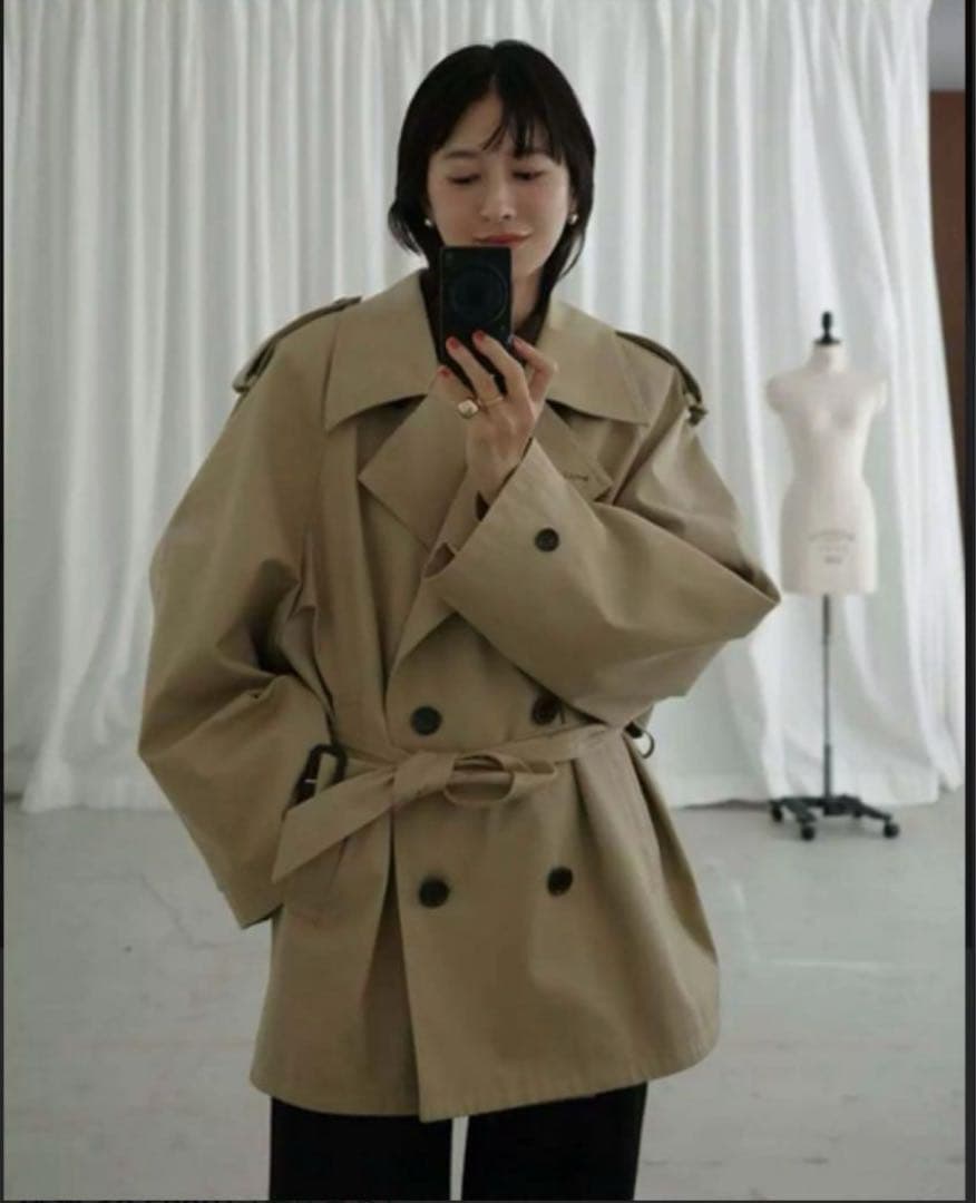 【新品未使用】CLANE OVER SHORT TRENCH COAT