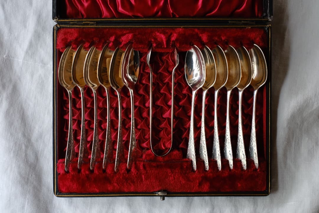 イギリスアンティーク｜ シルバープレートセット