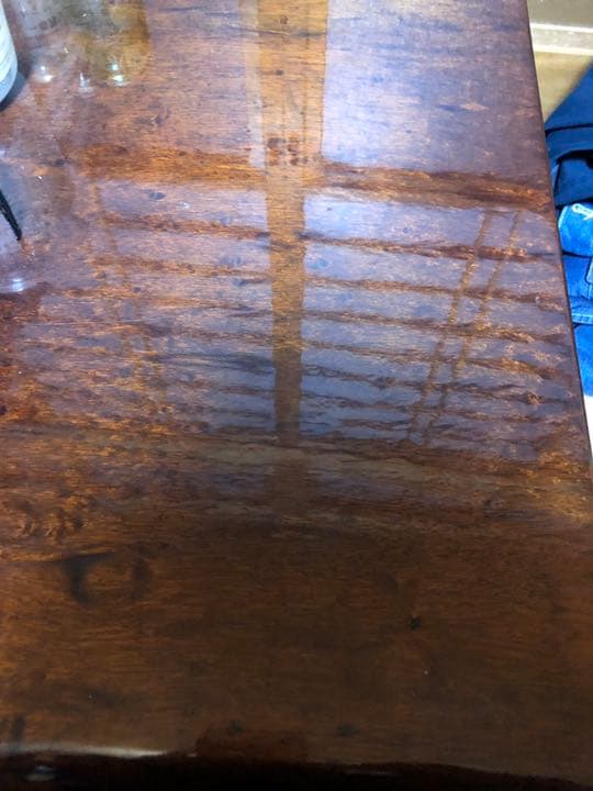 ブビンガ　一枚板　座卓