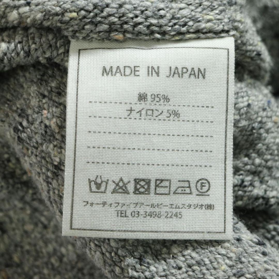 45R ニットプルオーバー 馬比古　セーター　モックネック　カンガルーポケット