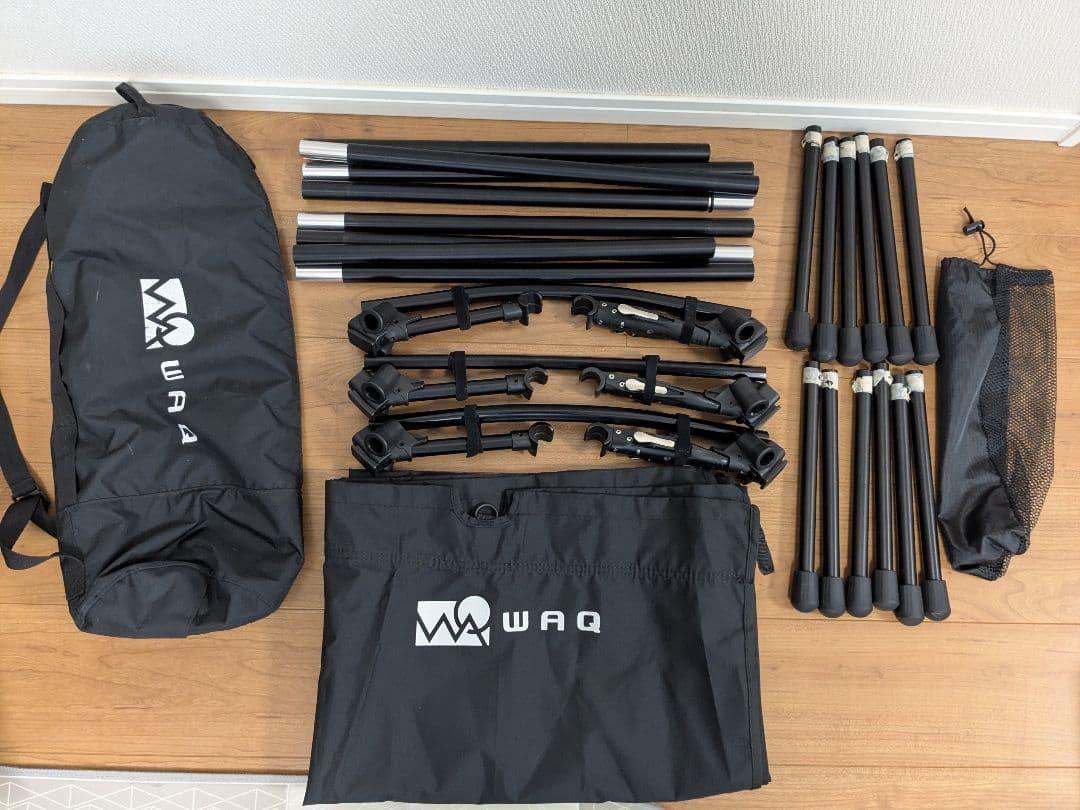 WAQ 2WAY キャンプ コット 軽量 耐荷重150kg ハイ/ロー切替可能