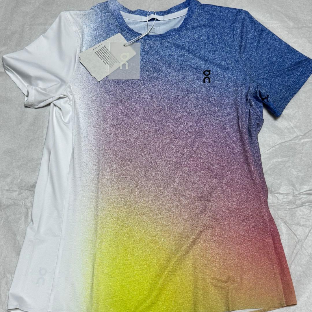 On Court-T テニスウェア ホワイト インディゴ Sサイズ