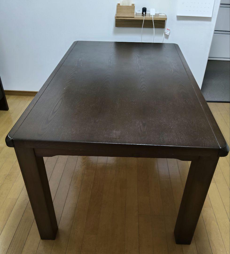 【なおちま】こたつテーブルダイニング140×85　テーブル・こたつ布団