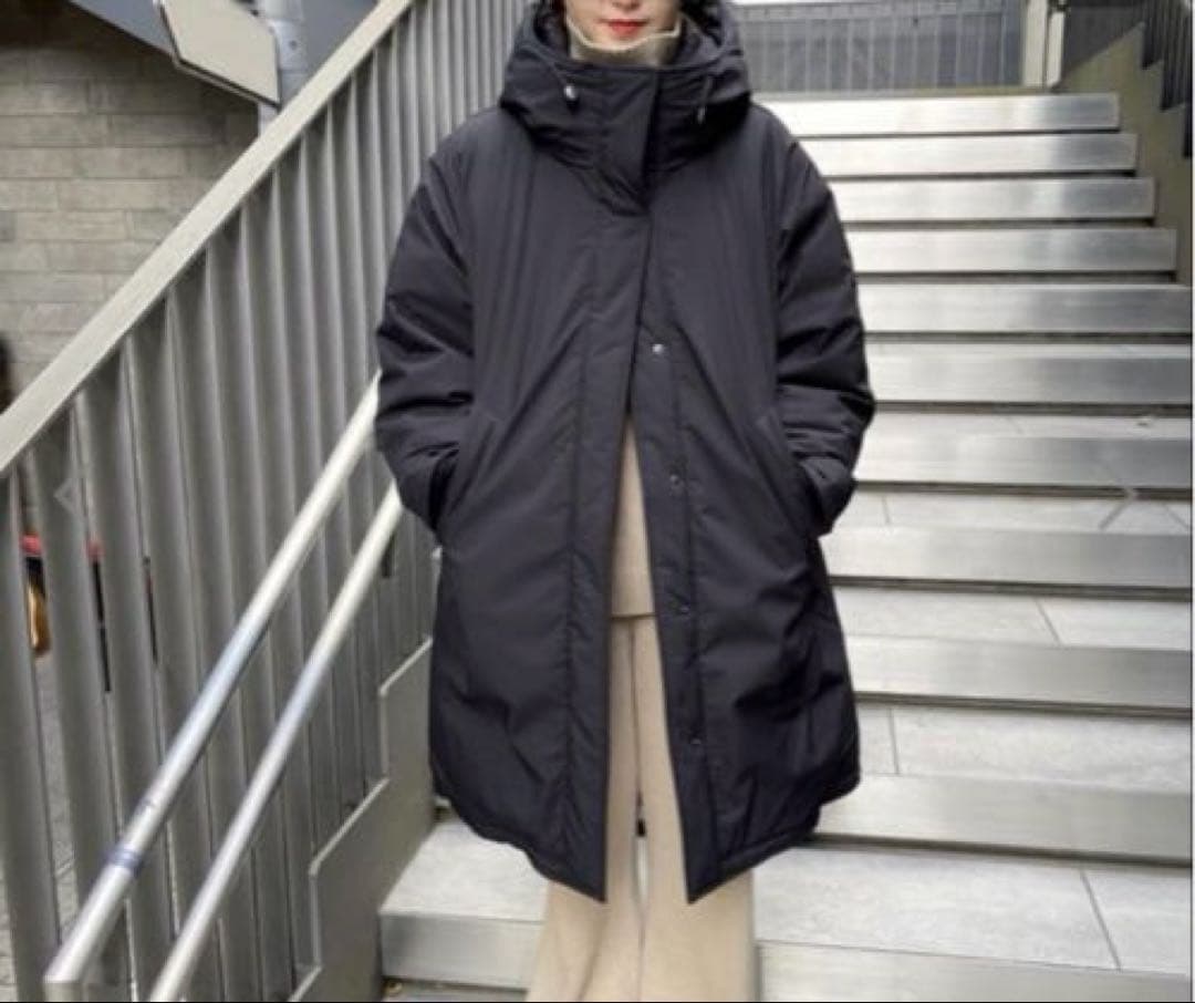 スピック＆スパン 撥水フーデッドダウンコート