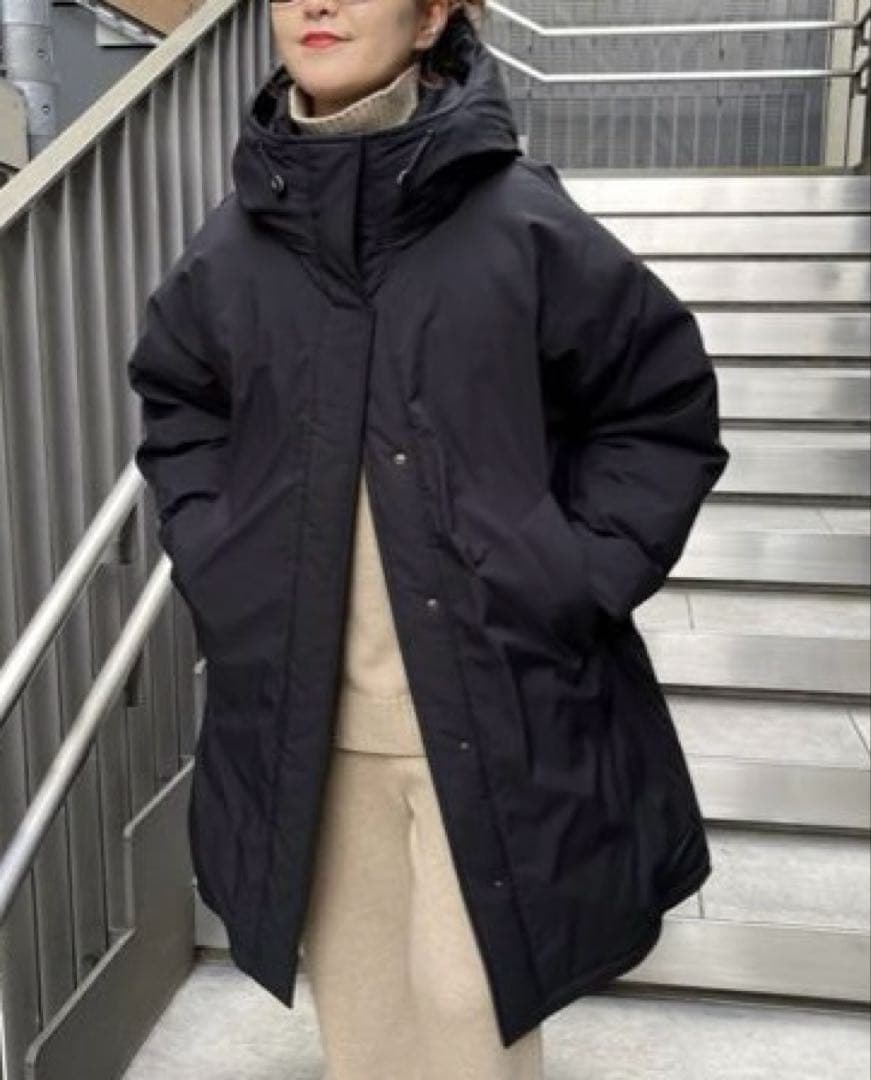 スピック＆スパン 撥水フーデッドダウンコート